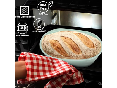 Panier de pain en rotin double usage pour boulangerie domestique, sûr pour la santé