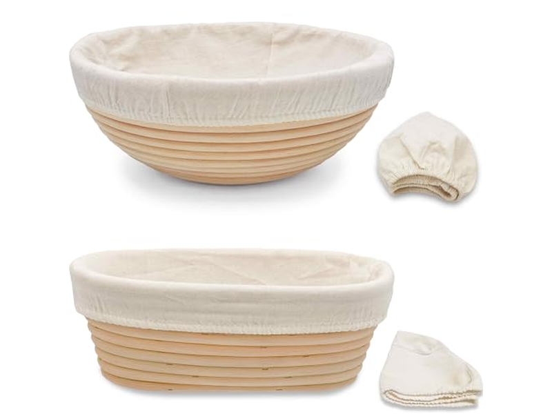 Panier de Cuisson aux Noix Pains Ovales Paniers de Table en Toile Affichage Céramique