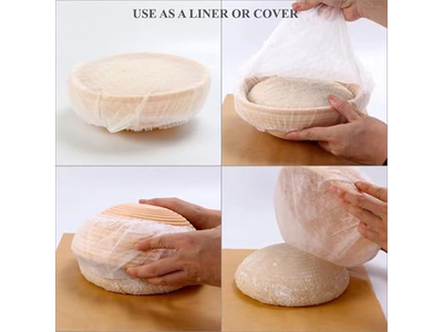 Panier de Levée Lame 13cm Banneton avec Doublures Ovale Rectangulaire 9 Pouces