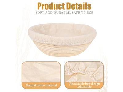 Accessoires Banneton en rotin, panier à pain en silicone pour assaisonnement plastique