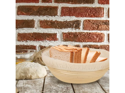 Accessoires Banneton en rotin, panier à pain en silicone pour assaisonnement plastique