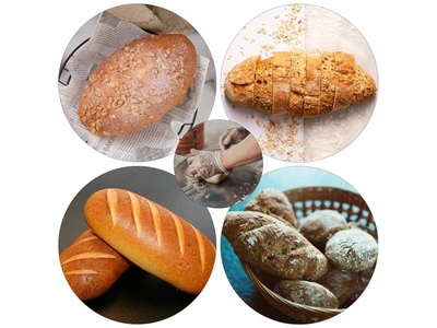 Panier à pain en rotin avec dôme, moules de Pâques pour la fermentation, rond et ovale