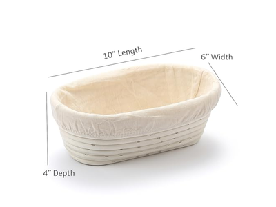 Panier Banneton Rond pour Pain avec Doublure