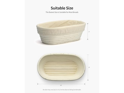 Banneton en silicone et lame antiadhésive 500g ovale Lee Valley Meilleur pain avec élévateur