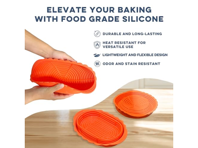 Panier de boulangerie en silicone pour pain au levain Paniers cadeaux avec articles Muffin et Biscuit